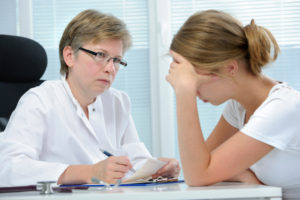female nurse stock photo