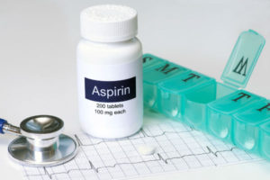 bottle of aspirin