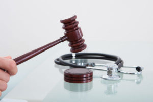 gavel and stethocope