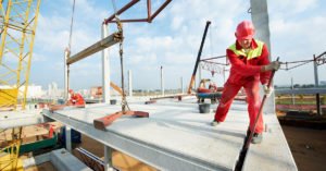 construction on a roof